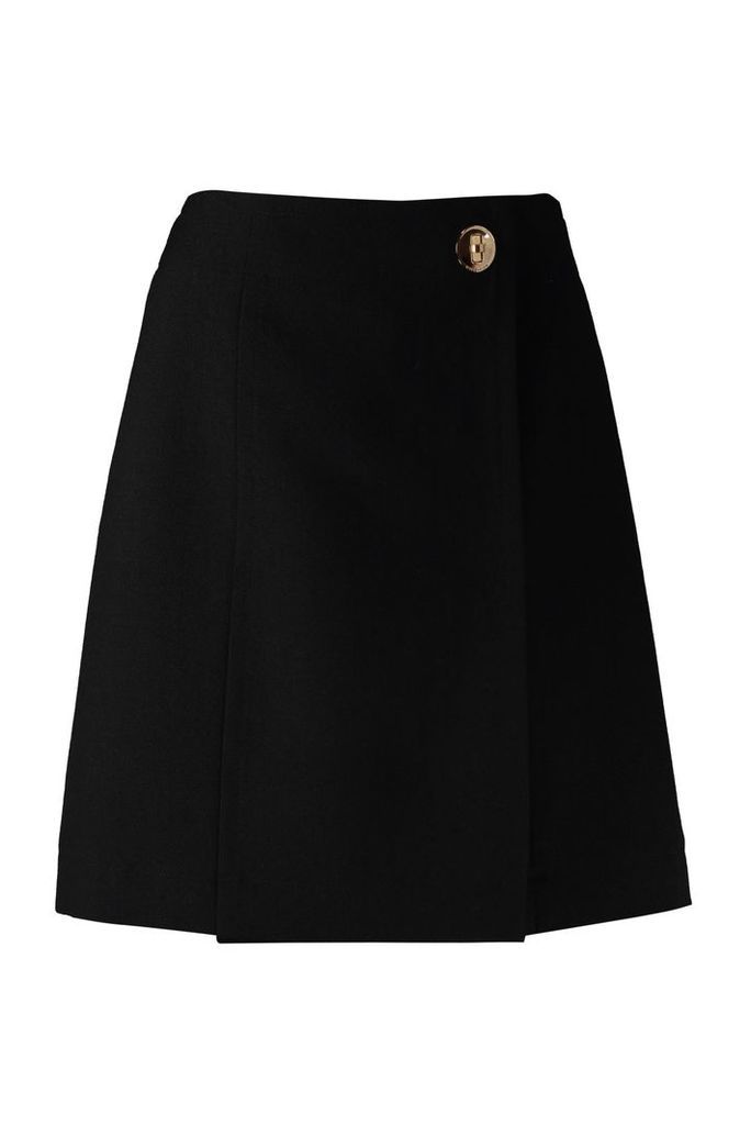 Givenchy Wool Wrap Skirt