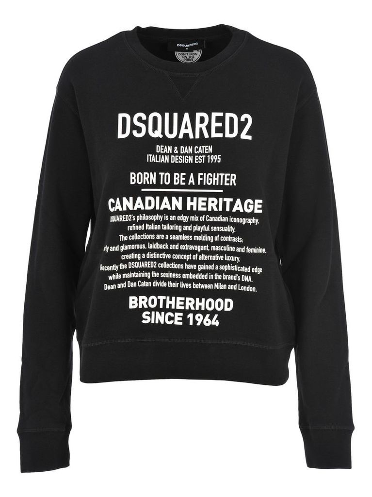 D Squared Brand Description Print Sweatshirt