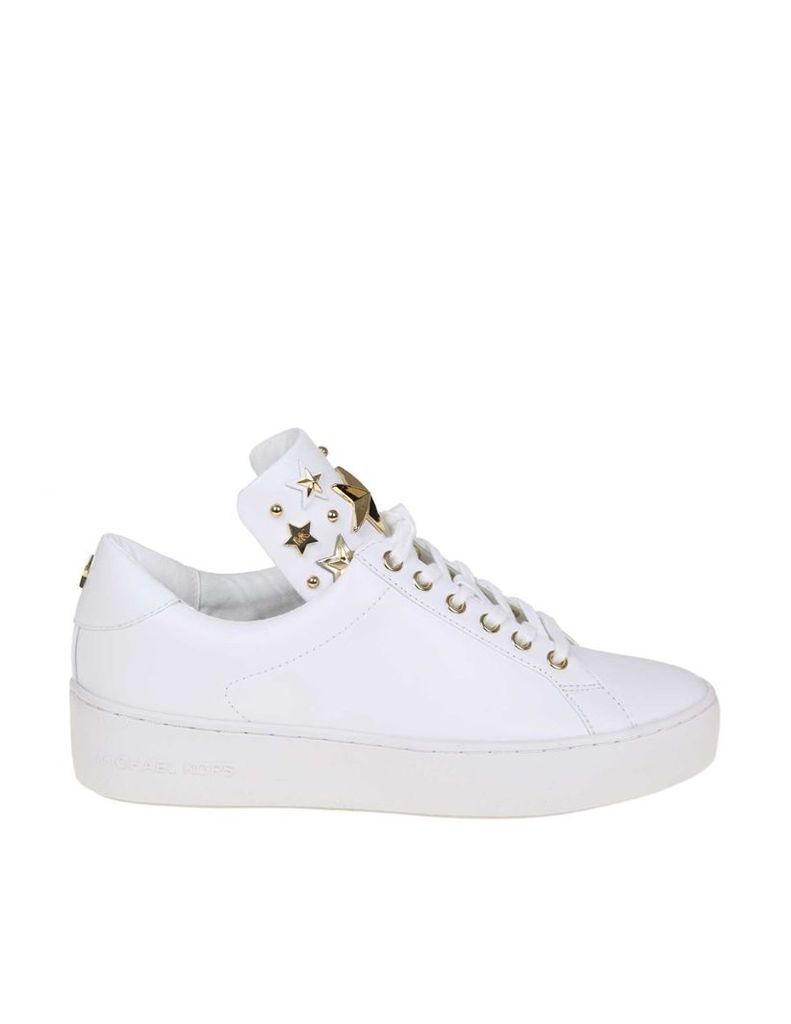 Michael Kors Mindy Sneakers In White Leather