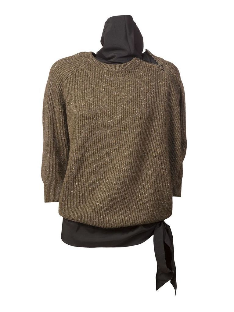 Brunello Cucinelli Knit Bowls Bowknot Pullover