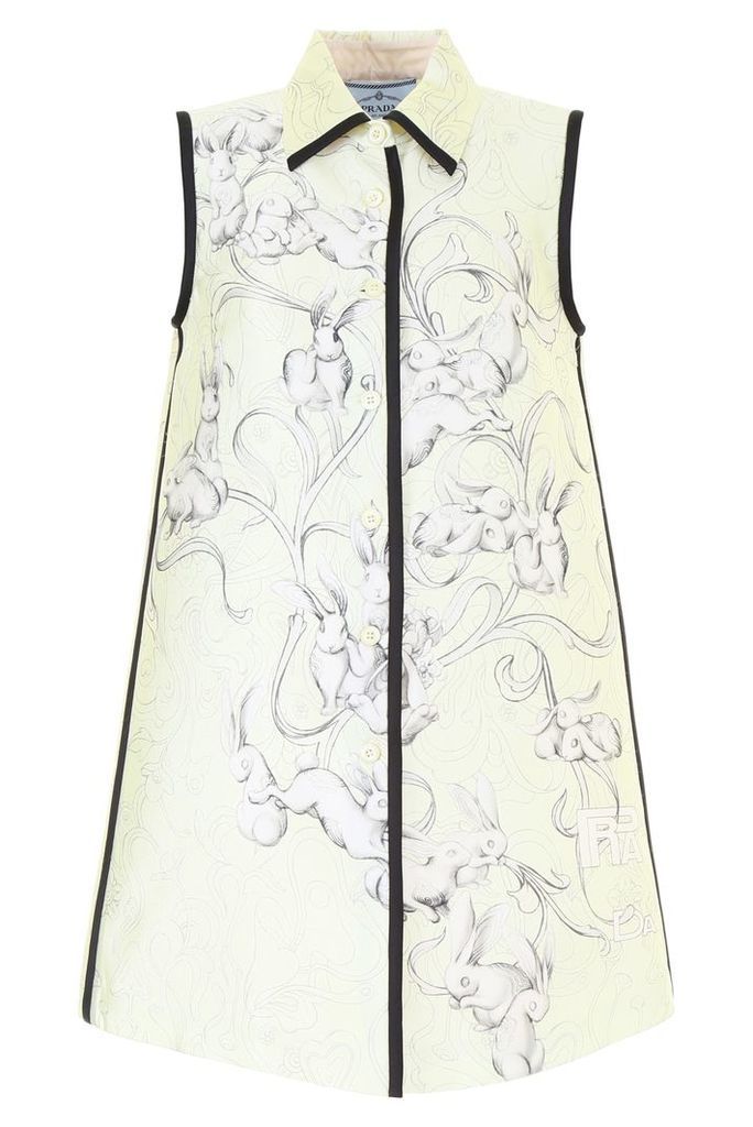 Prada Rabbit Liberty Silk Dress