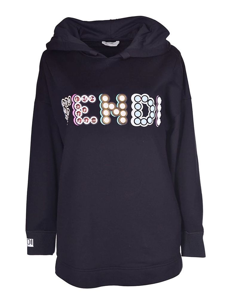 Fendi Embellished Maxi Hoodie