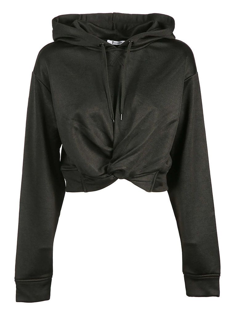 Alexander Wang French Terry Twist-front Hoodie