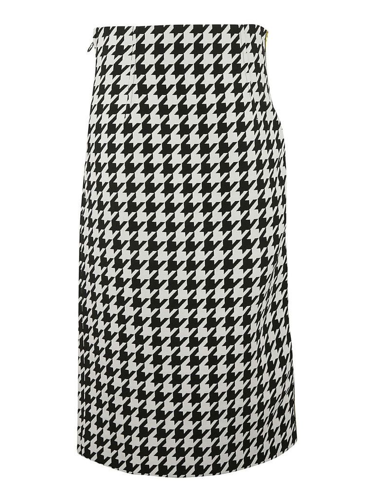 Off-White Taped Houndstooth Skirt