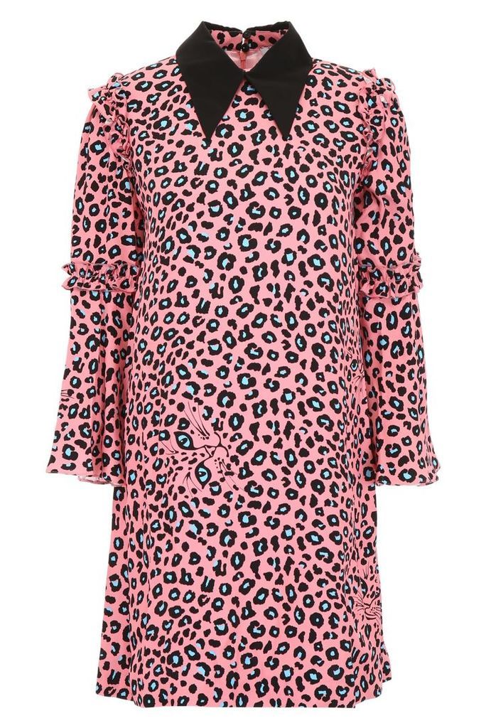 Leopard Printed Midi Dress