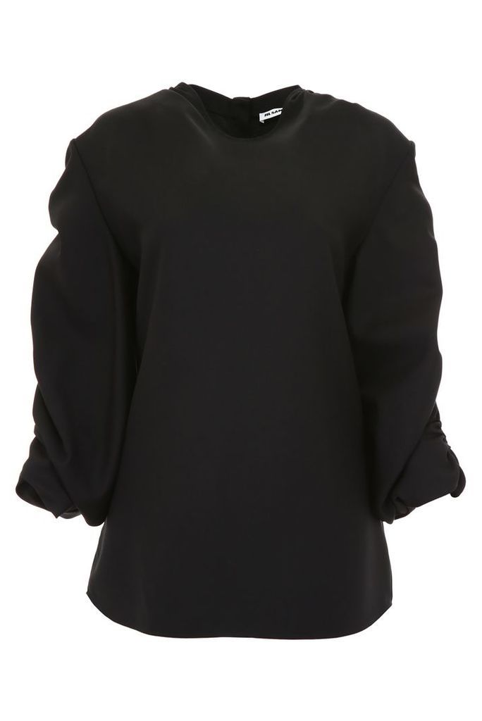 Top With Ruffled Sleeves