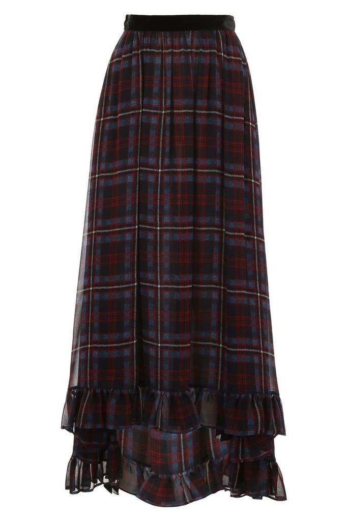 Long Tartan Skirt