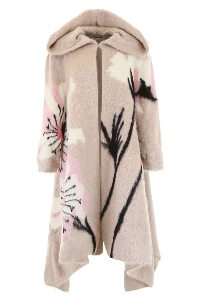 Valentino Maxi Coat With Flowers