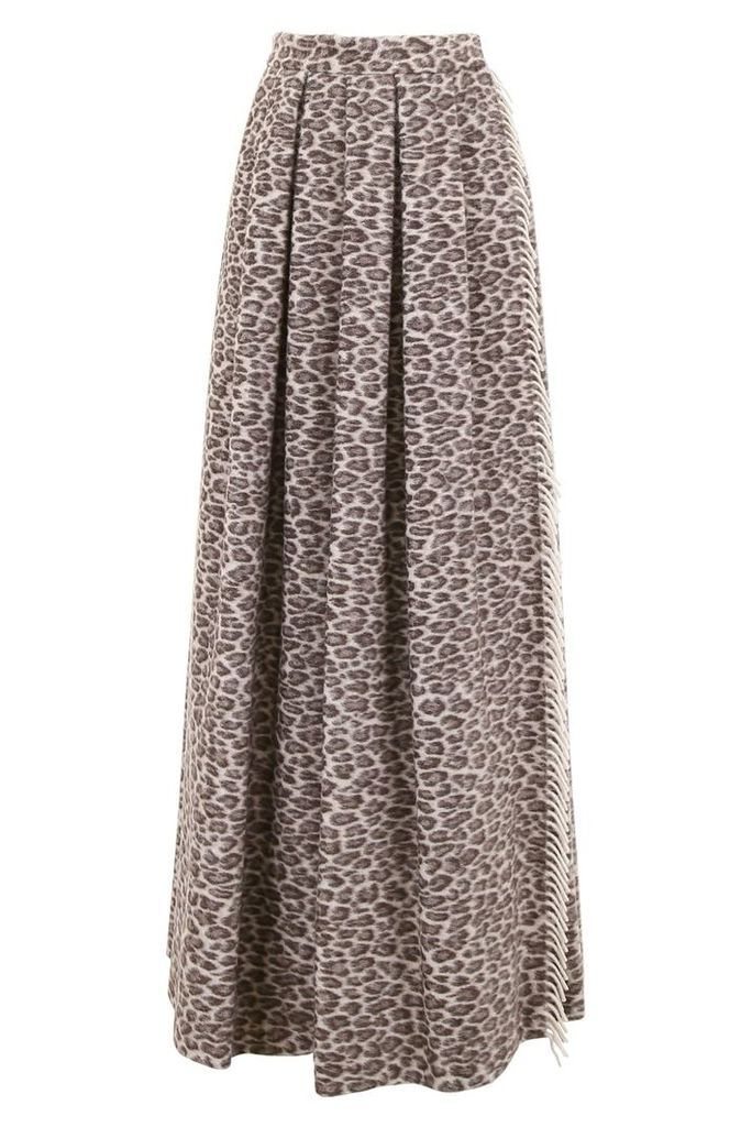 Max Mara Taro Skirt With Leopard Print