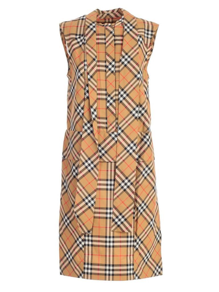 Burberry Tie-neck Dress