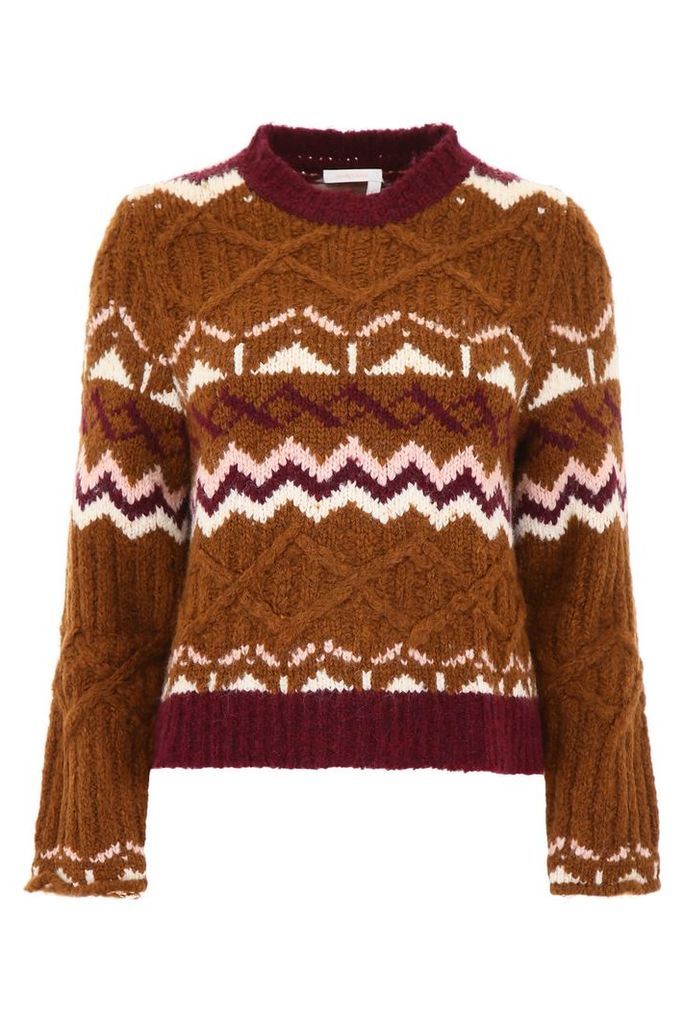 See by Chloé Pullover With Intarsia