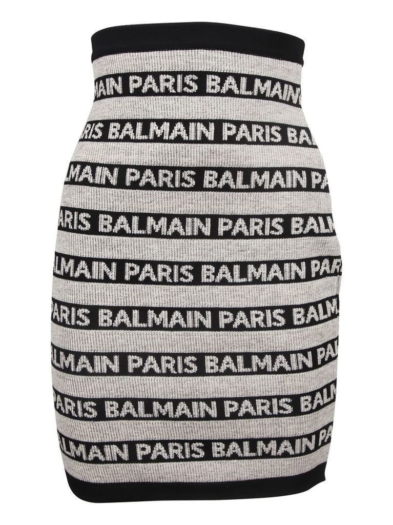 Balmain Paris Striped Skirt