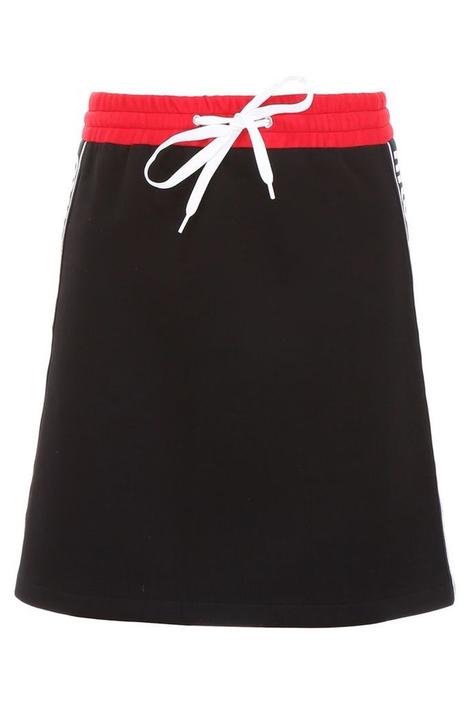 Mini Skirt With Logo Piping