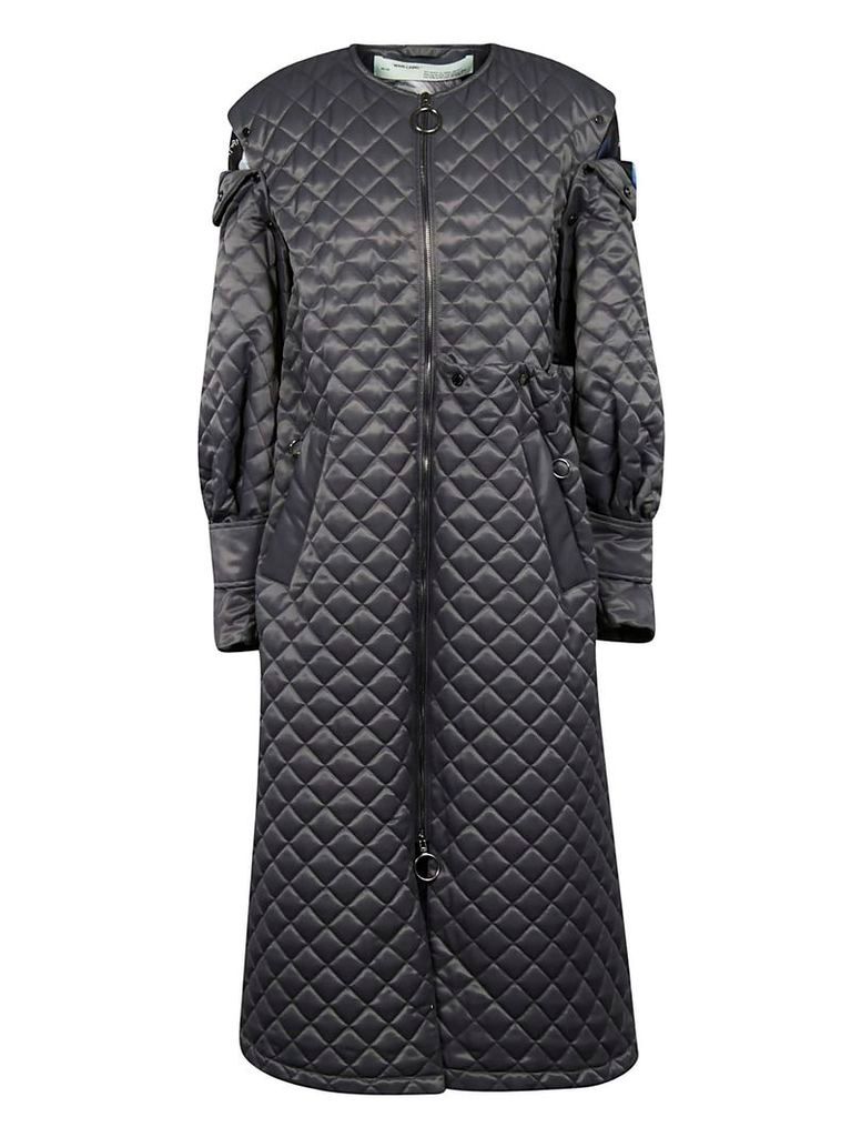 Off-White Quilted Long Coat
