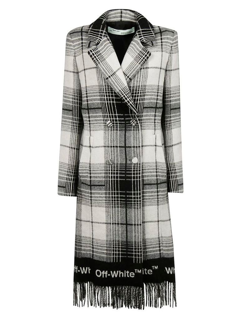 Off-White Double-breasted Checked Coat