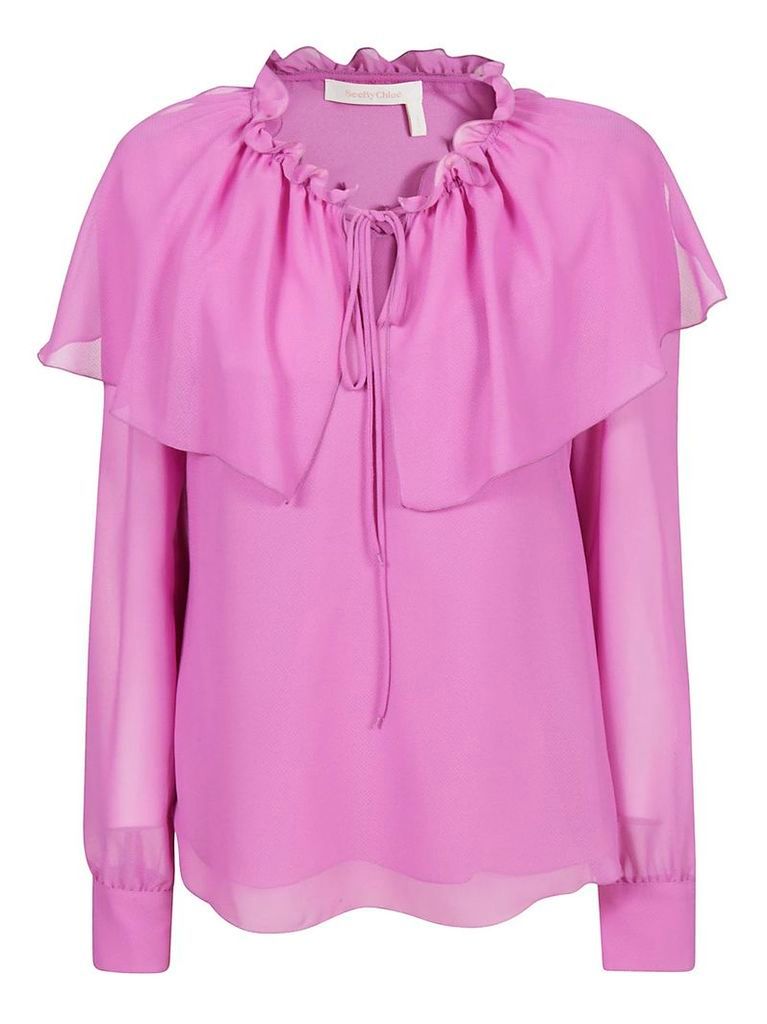 See by Chloé Ruffled Neck Blouse