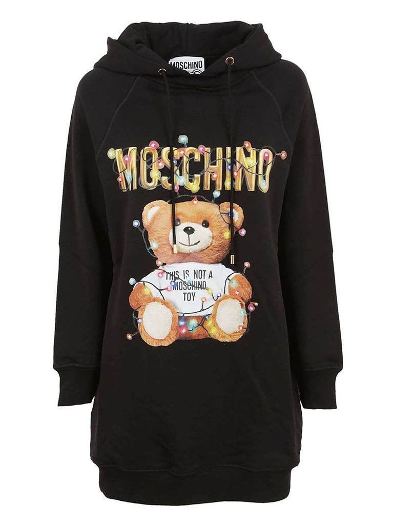 Moschino Christmas Bear Print Hoodie