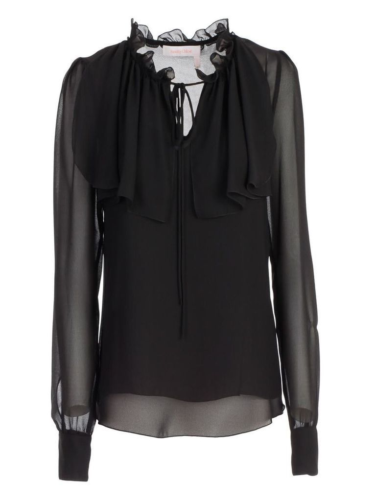 See by Chloé Frilled Neck Blouse