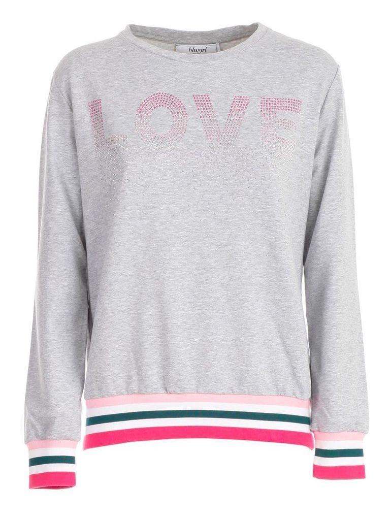 Blugirl Love Print Sweatshirt