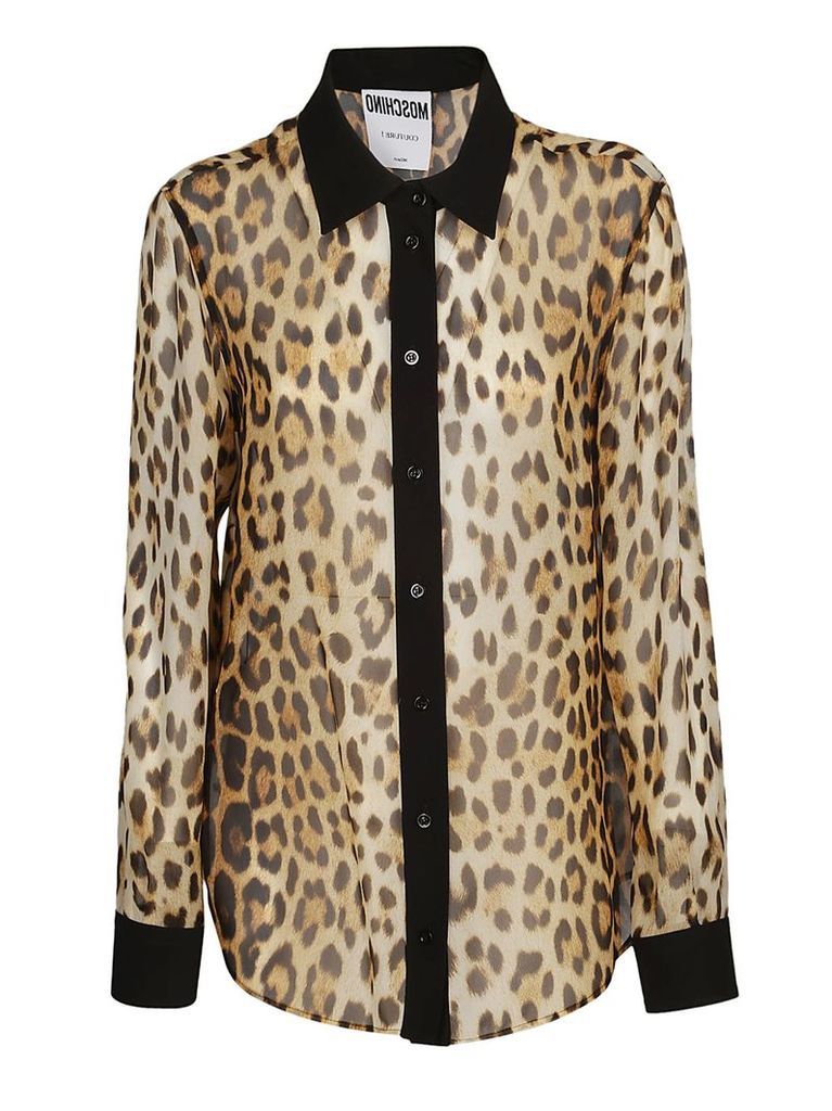 Moschino Leopard Printed Shirt