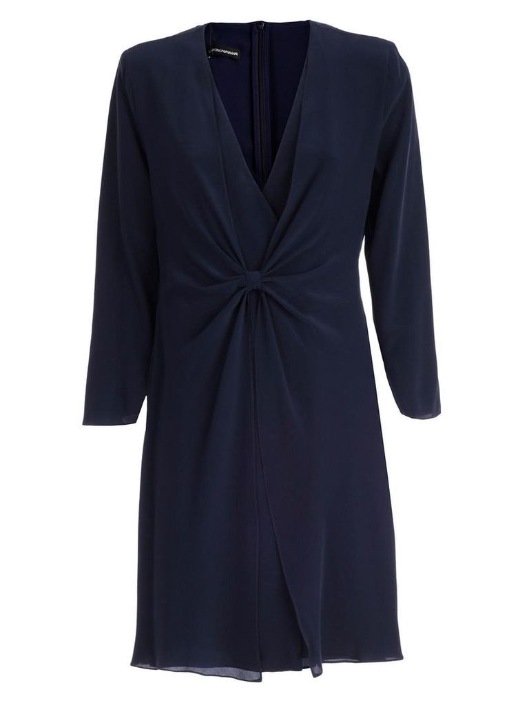 Emporio Armani Oversized Fitted Silhouetted Dress