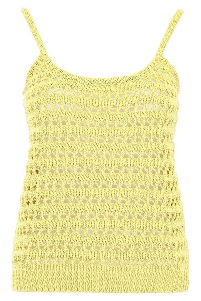Crochet Top With Logo On The Back