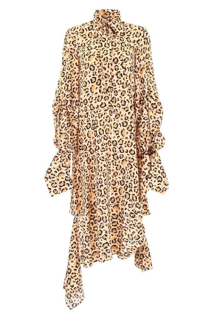 Asymmetric Animalier Dress