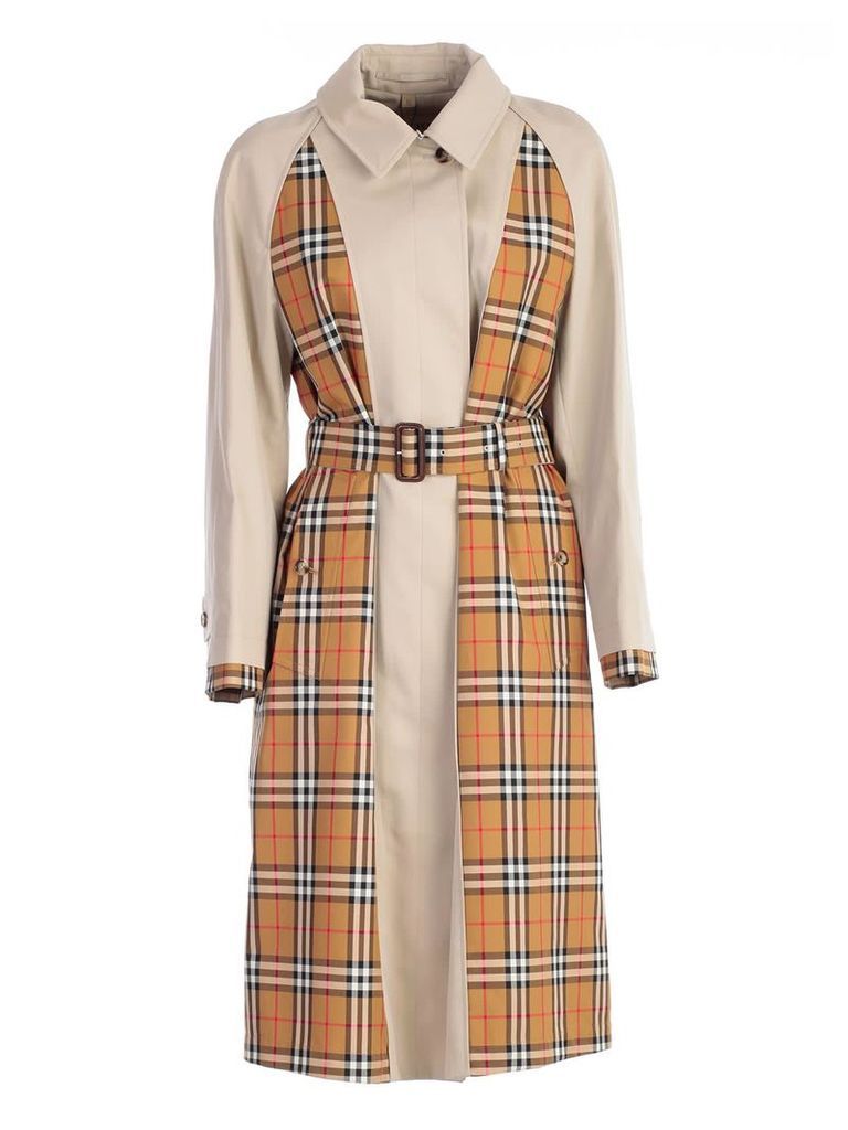 Burberry Guisley Checked Trench