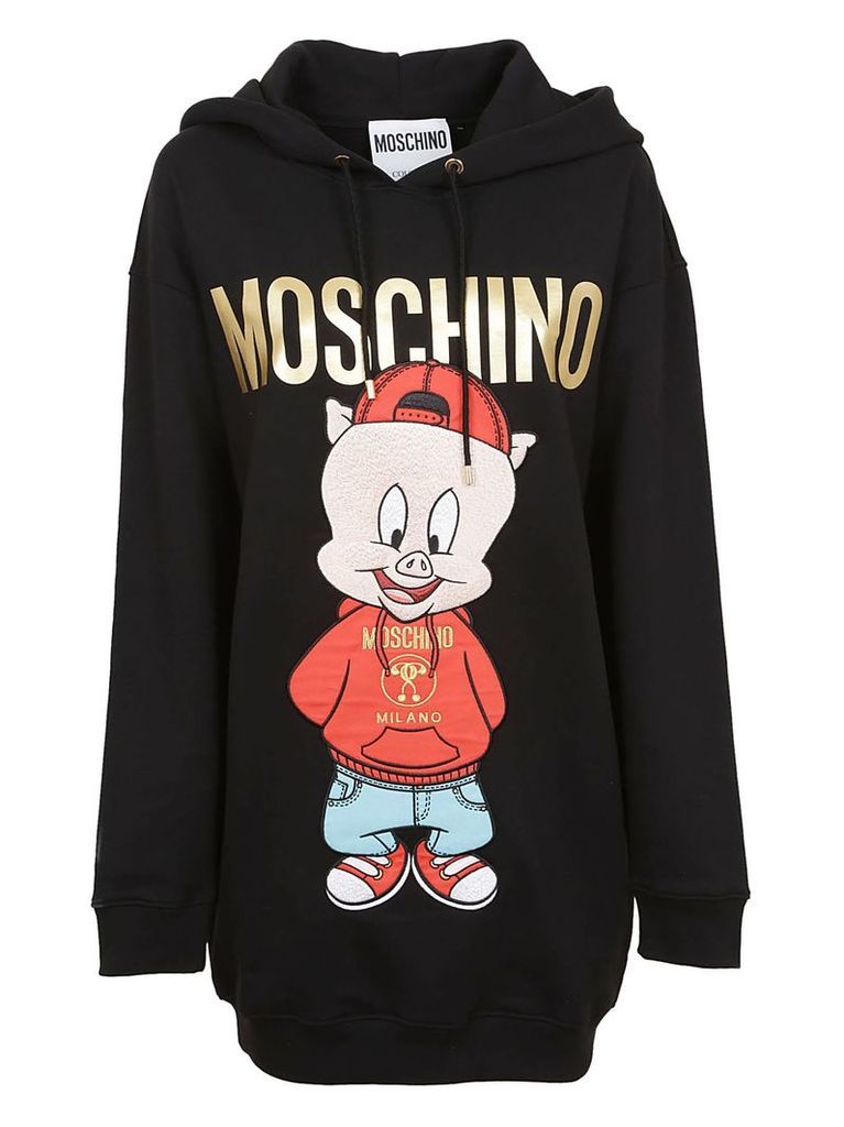 Moschino Printed Logo Hoodie