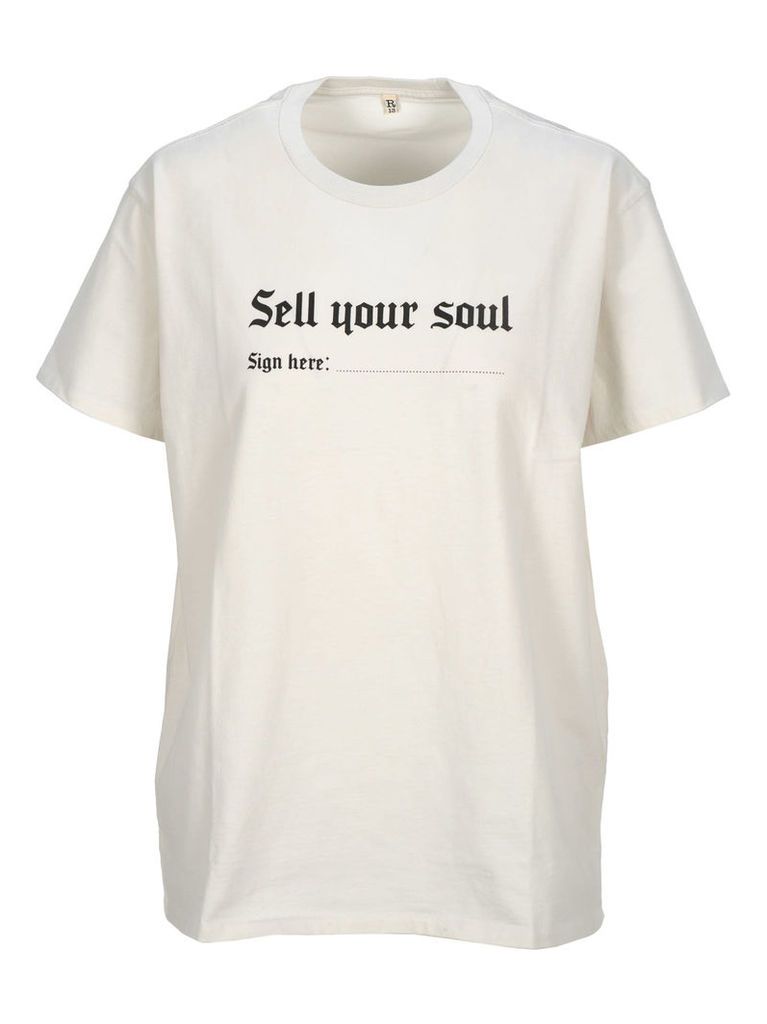 R13 R13 sell Your Soul Print T-shirt