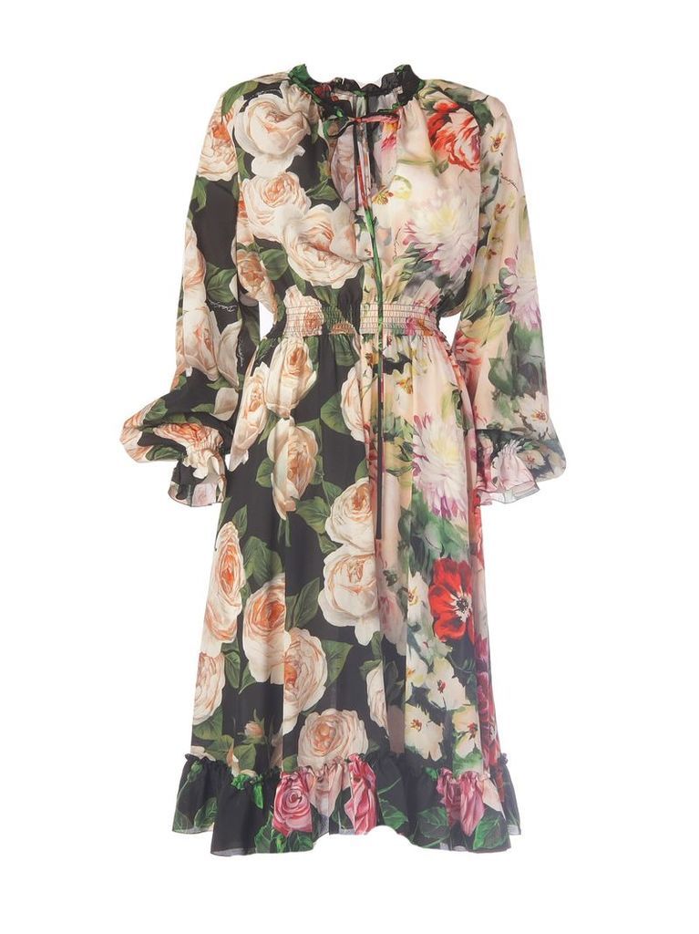 Dolce & Gabbana Flower Pattern Dress
