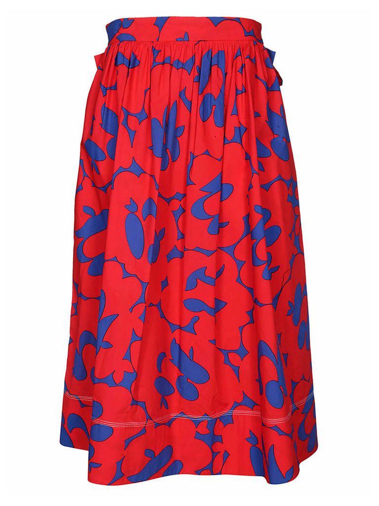 Marni Floral Printed Midi Skirt