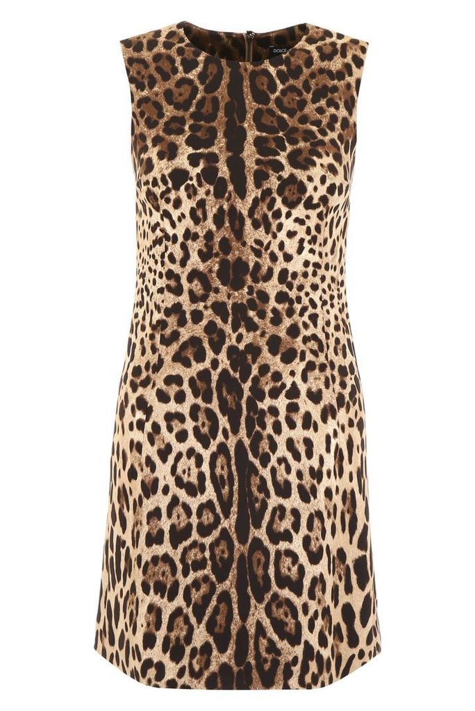Leopard-printed Dress
