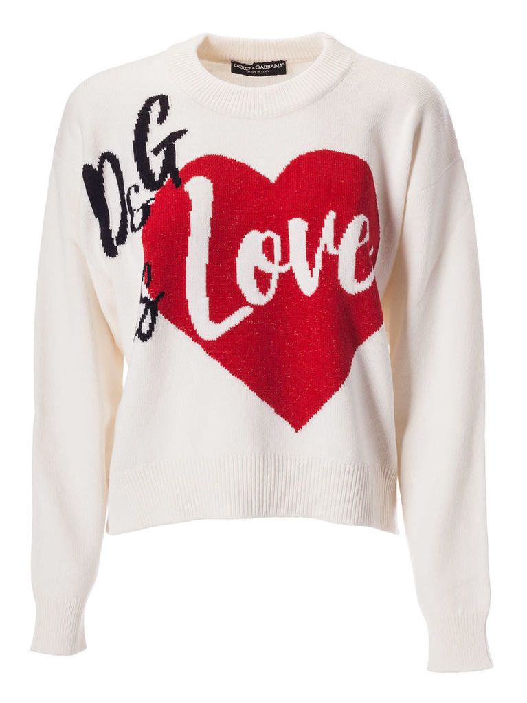 Dolce & Gabbana Love Embroidered Sweater
