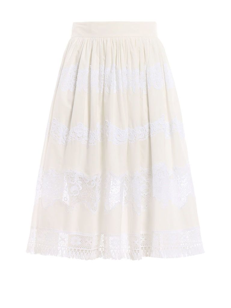 Dolce & Gabbana Lace Panel Skirt