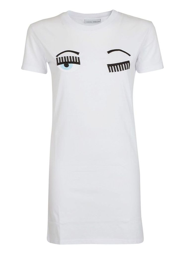 Chiara Ferragni Winking Eye T-shirt Dress