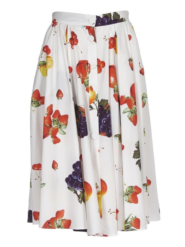 MSGM Fruit Print Skirt