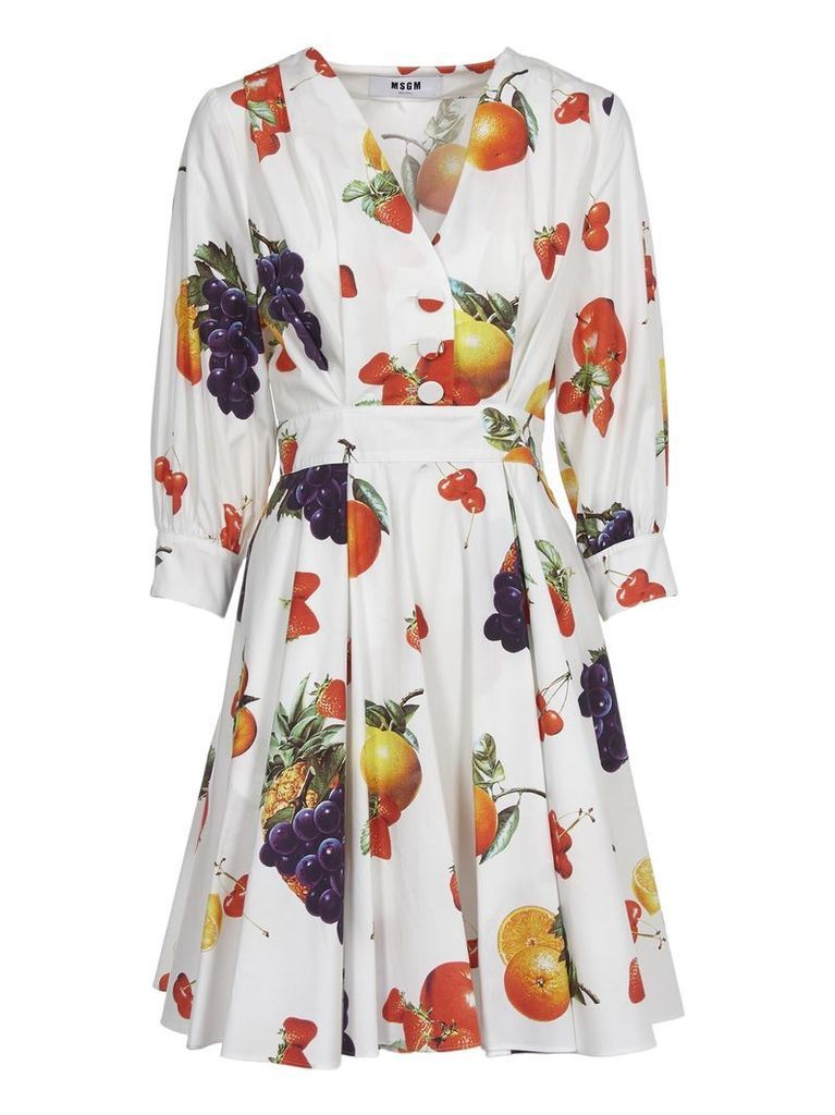 MSGM Fruit Print Dress