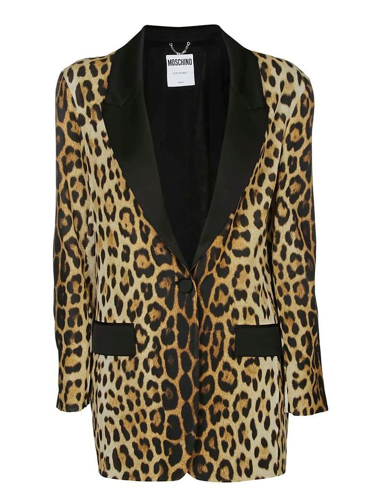 Moschino Leopard Print Coat