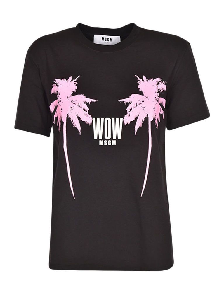 MSGM Palms Print T-shirt