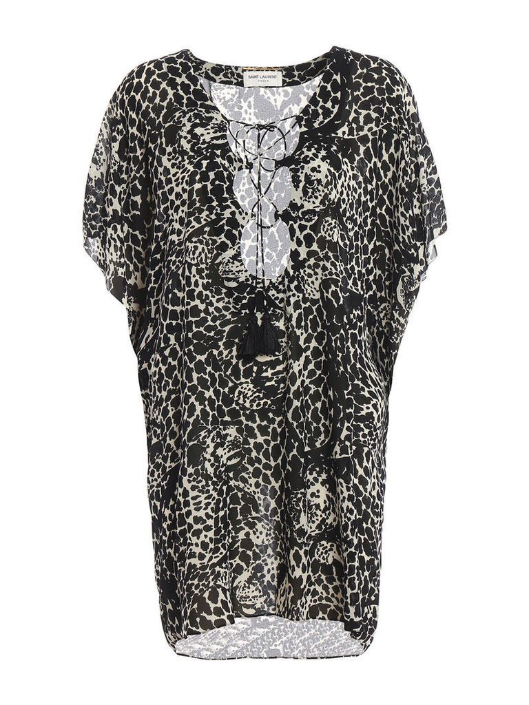 Saint Laurent Leopard Dress