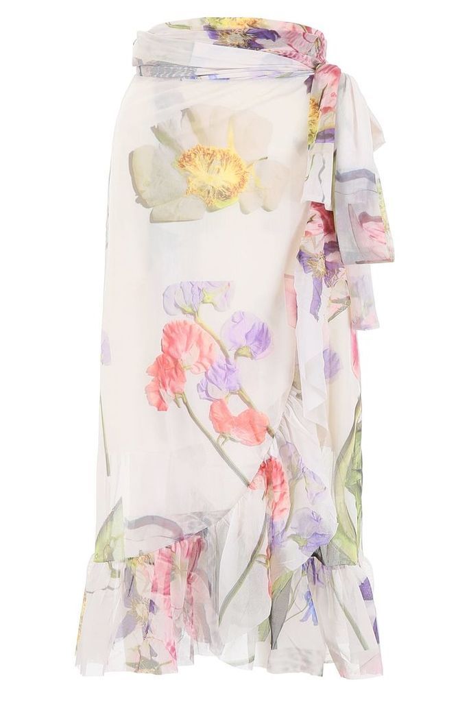Floral-printed Wrap Dress