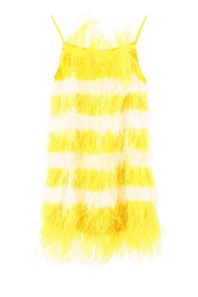 Bicolor Feather Dress