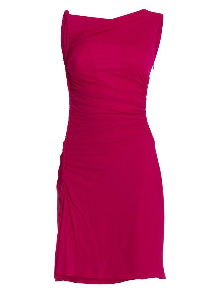 Dsquared2 One-shoulder Dress In Fucsia