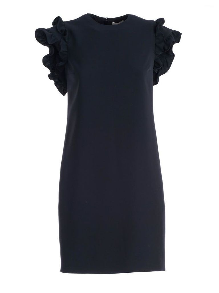 Victoria Victoria Beckham Ruffled Sleeve Dress