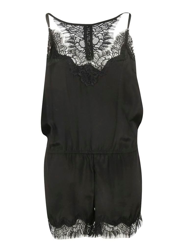 Laced Detail Sleeveless Playsuit