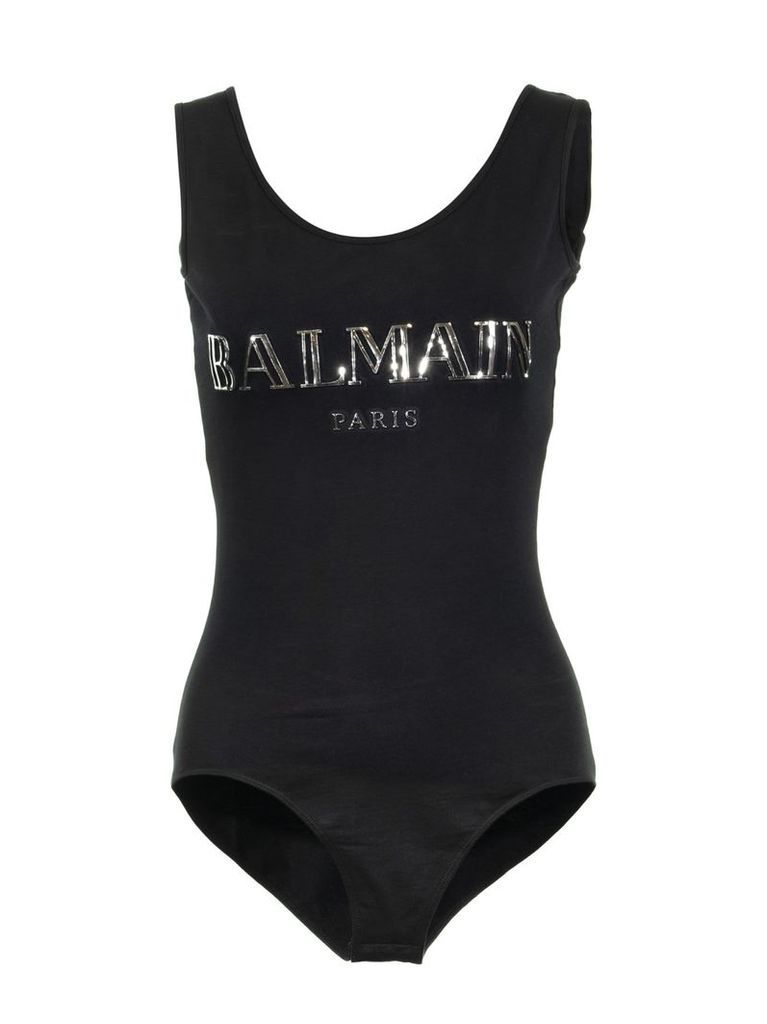 Balmain Logo Printed Bodysuit