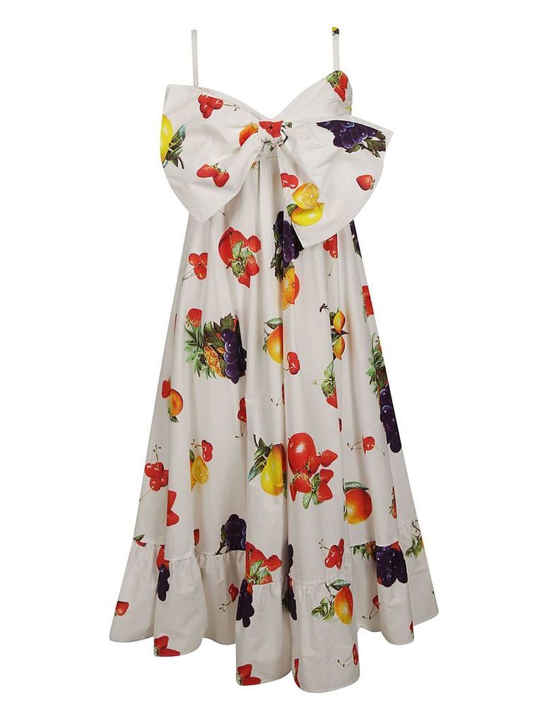 Msgm Fruit Print Dress