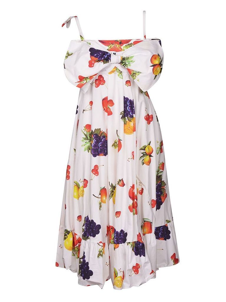 MSGM Fruit Print Maxi Dress
