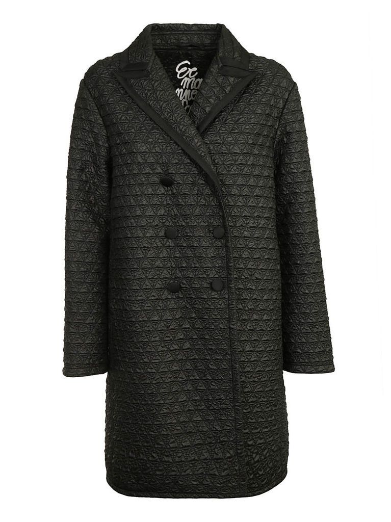 Ermanno Scervino Quilted Double Breasted Coat
